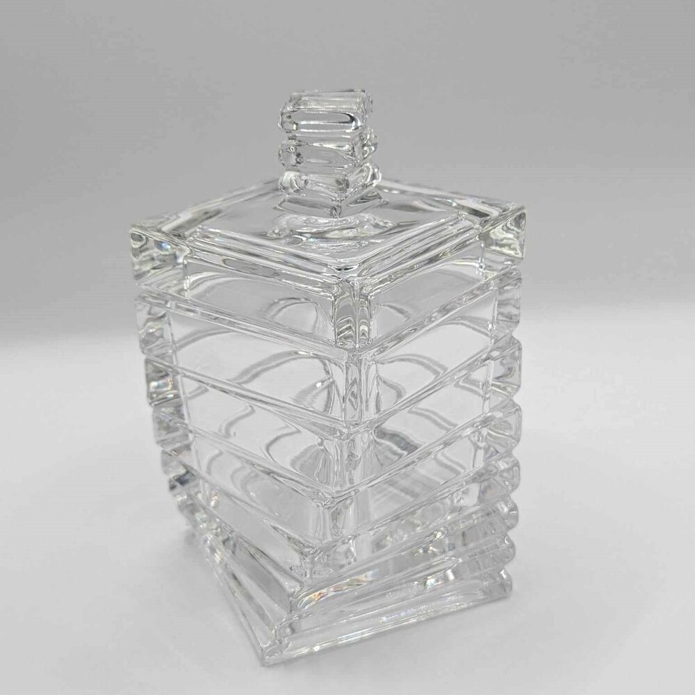 Rosenthal Studio Line Turnus Crystal Stacked Squares Twisted Box With Lid